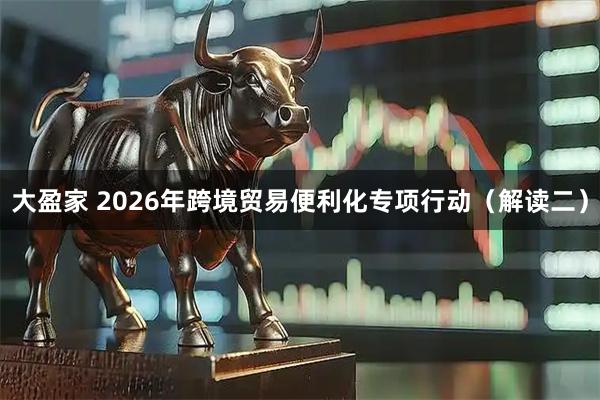 大盈家 2026年跨境贸易便利化专项行动（解读二）