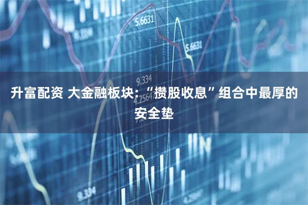 升富配资 大金融板块: “攒股收息”组合中最厚的安全垫