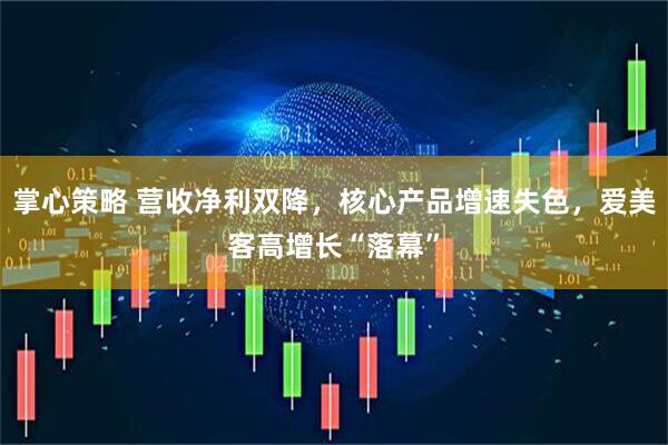 掌心策略 营收净利双降，核心产品增速失色，爱美客高增长“落幕”