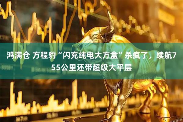 鸿满仓 方程豹“闪充纯电大方盒”杀疯了，续航755公里还带超级大平层