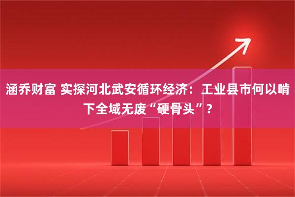 涵乔财富 实探河北武安循环经济：工业县市何以啃下全域无废“硬骨头”？
